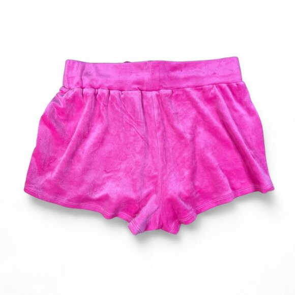 🌸  H&M Fuchsia Plush Shorts – Soft Fabric, Front Pockets, Size Medium - Picture 2 of 3